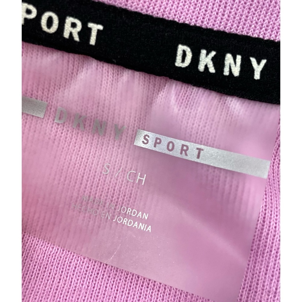 DKNY • Sport Pink/White Colorblock Half-Zip Pullover Sweatshirt, S - Picture 15 of 16